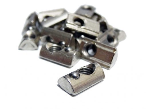 Tuerca T Roll-In V-Slot C-Beam T-Slot serie 20 Spring loaded Tee nuts, Natytec.