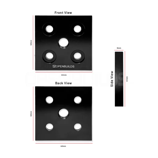 V-Slot 40x40 Center Threaded Foot Plate