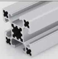 Perfil Aluminio 4040 4 Slots Light tipo V 6000mm (cortes de 200cm)